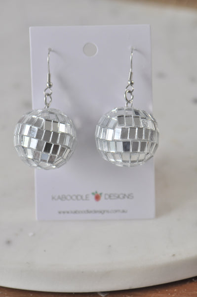 *** Disco Ball Retro Drop Earring