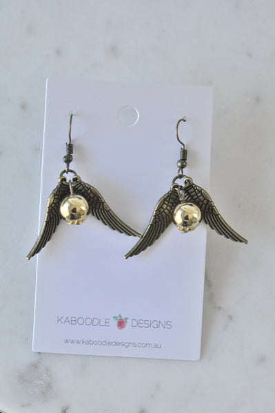 Harry potter on sale snitch earrings