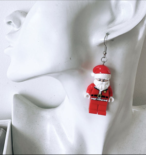 Santa hat earrings deals