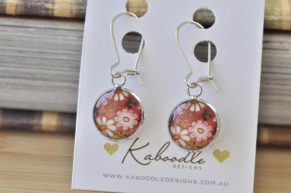 Handmade Round French Hook Drop Earrings - RFE011
