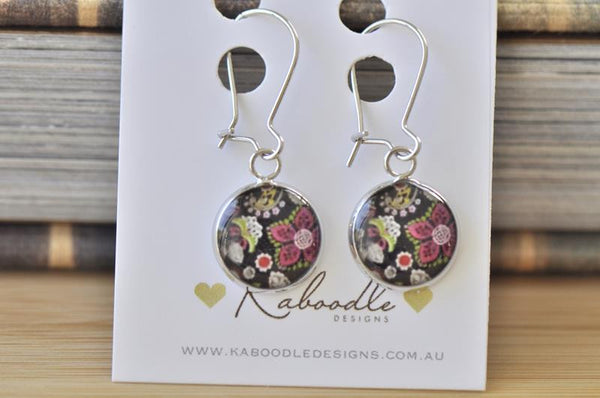 Handmade Round French Hook Drop Earrings - RFE030