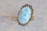 Hello Blooms in Morning Glory - Vintage Inspired Ring