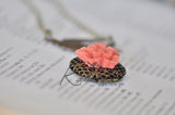 Swallow Floral Locket Necklace