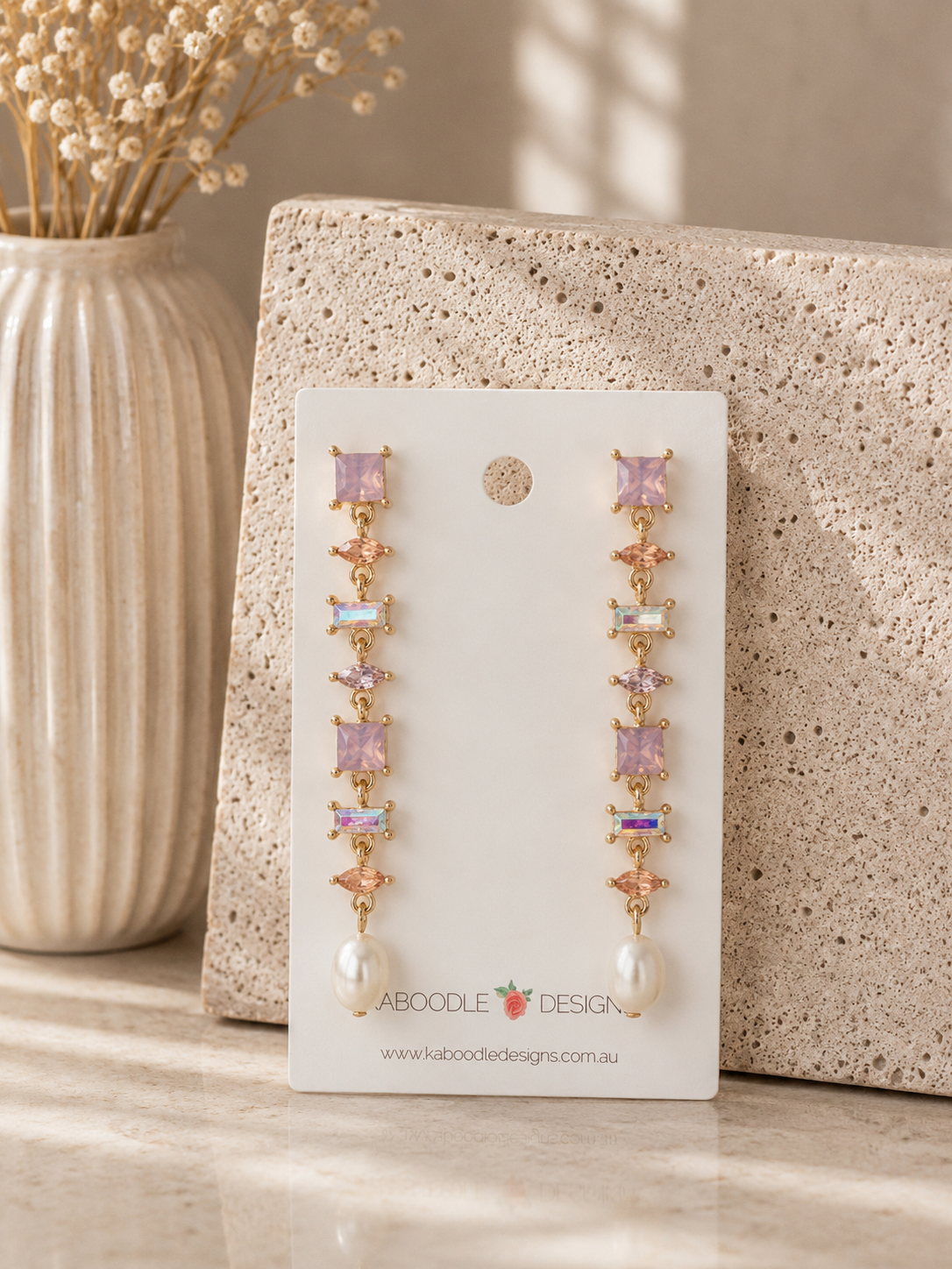 Diamonte Rhinestone Statement Drop Dangle Earrings