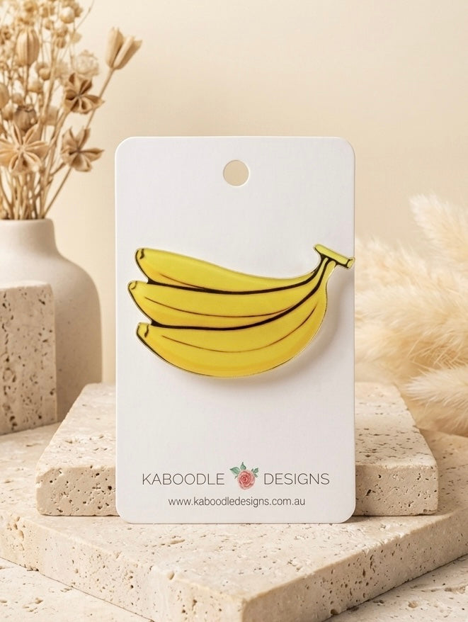 Banana Brooch - Acrylic