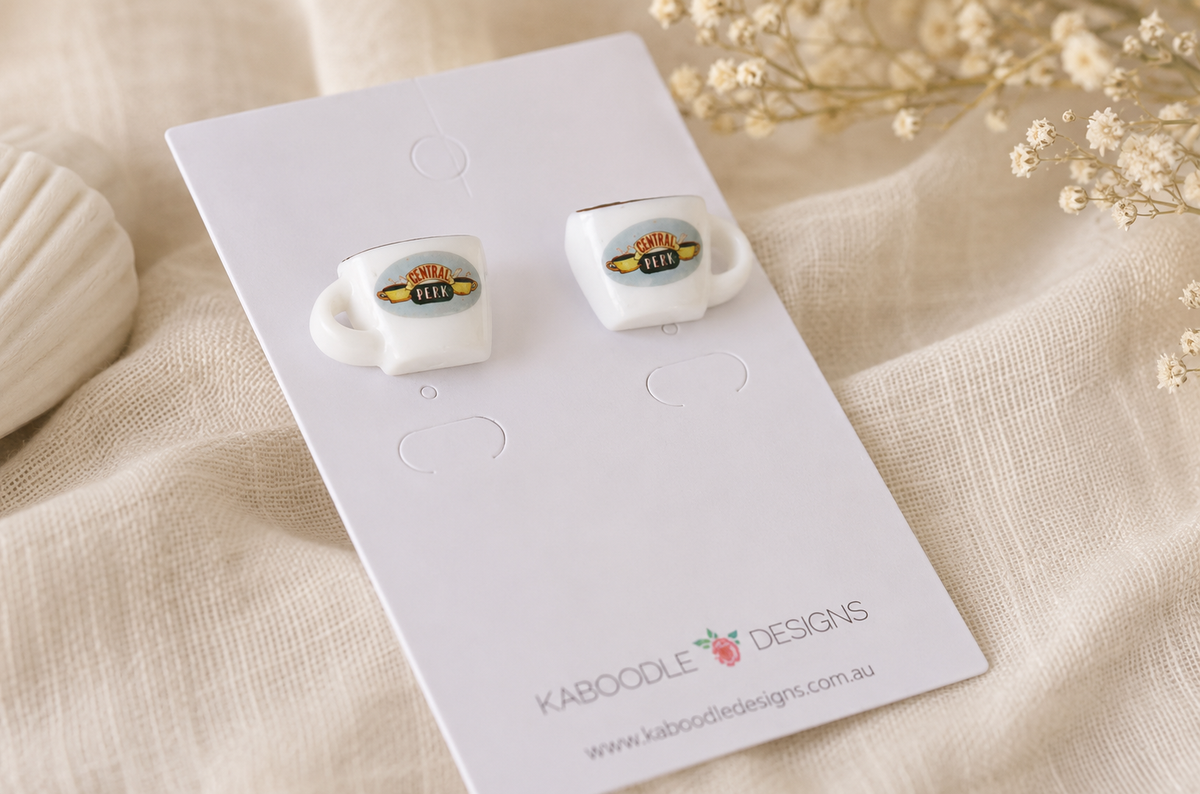 Central Perk Coffee Cup Stud Earrings