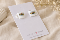 Central Perk Coffee Cup Stud Earrings