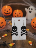 Acrylic Halloween Skull Drop Dangle Earrings