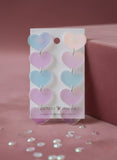 Translucent Hearts Drop Dangle Earrings