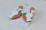 Acrylic Bunny Rabbit Carrot Drop Dangle Earrings