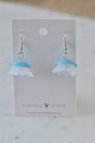 Novelty Jelly fish Jellyfish Dangle Earrings - Blue