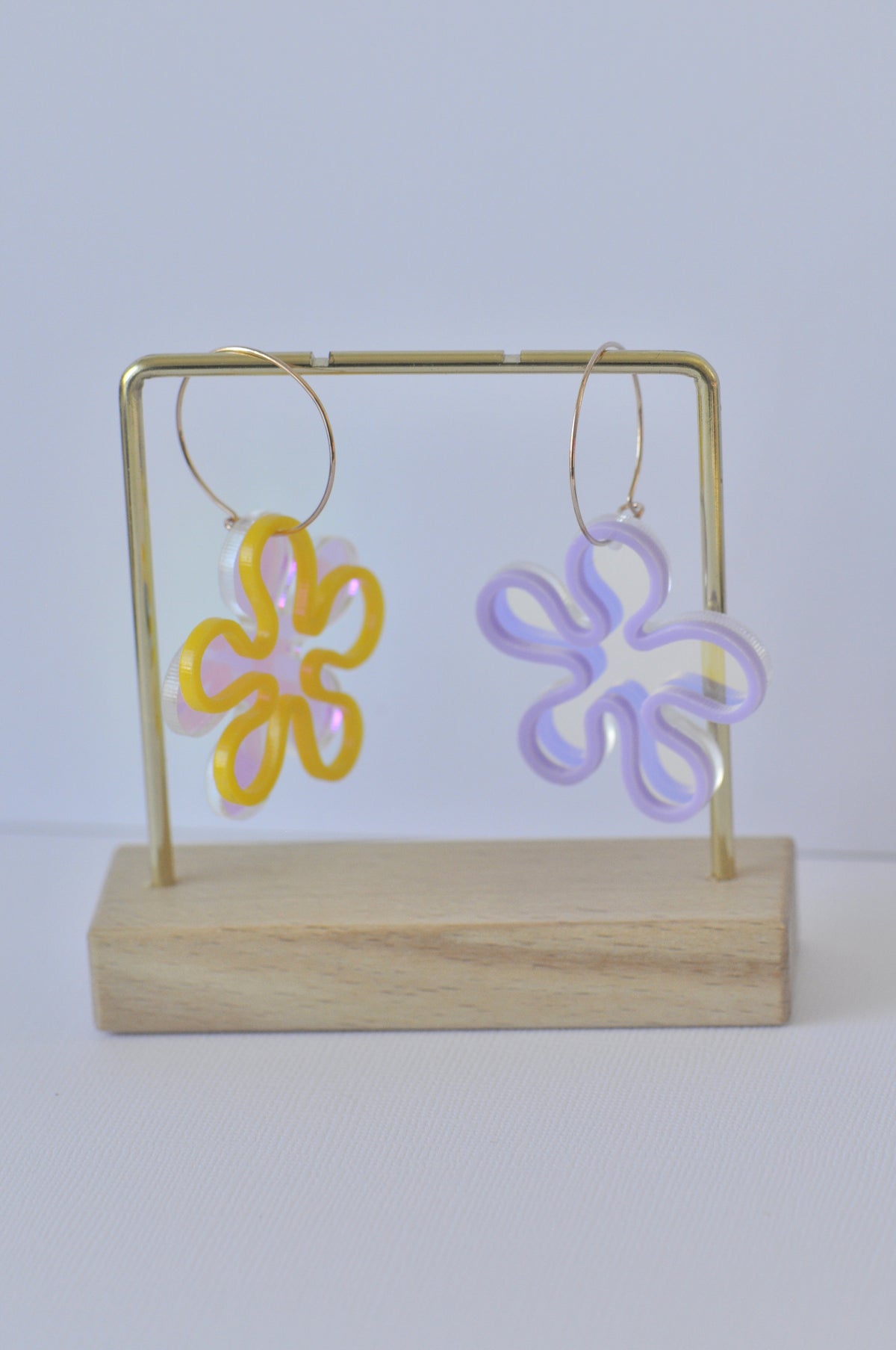 Acrylic Flower Drop Dangle Earrings