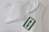 Acrylic Resin Retro Cassette Tape Drop Dangle Earrings