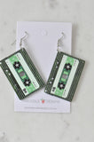 Acrylic Resin Retro Cassette Tape Drop Dangle Earrings