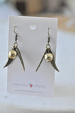 Harry Potter Inspired Golden Snitch Dangle Earrings