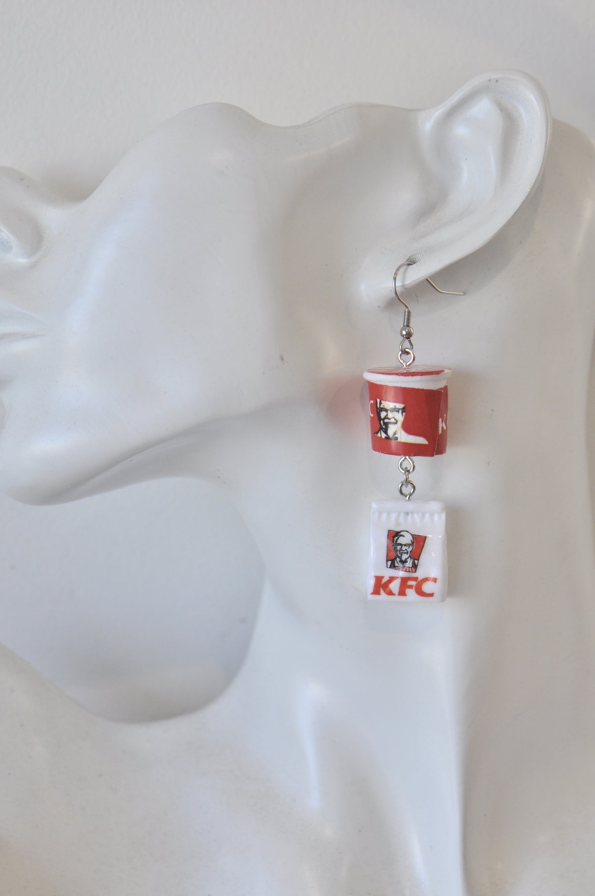 Takeaway Fast food French Fries Burger Chicken Nuggets Drop Dangle Earrings