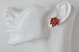 Christmas Present Gift Ribbon Novelty Fun Stud Earrings