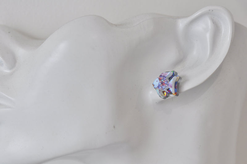 Acrylic Classic Rainbow Fish Stud Earrings