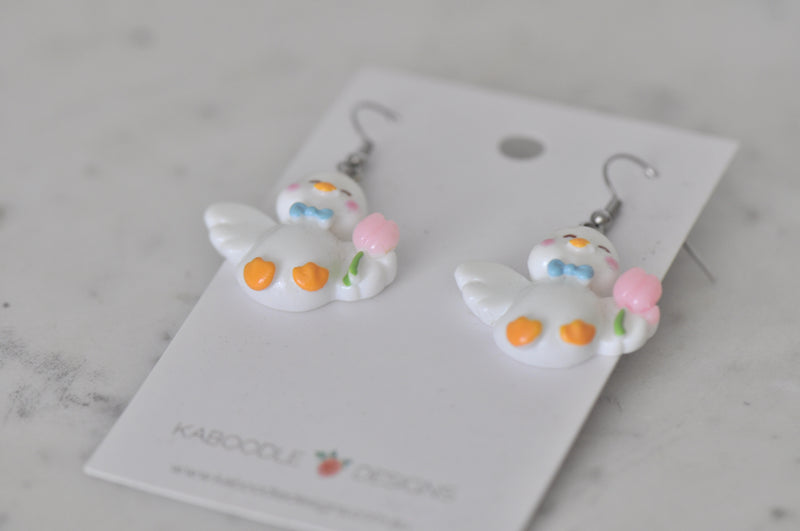 Duck Ducky Drop Dangle Earrings