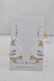 *** Acrylic Duck Goose Drop Dangle Earrings