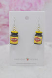 Sandwich Spread Toast Breakfast Novelty Fun Drop Dangle Earrings