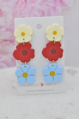 Flowers Drop Dangle Earrings