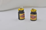 Sandwich Spread Toast Breakfast Novelty Fun Drop Dangle Earrings