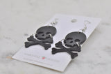 *** Acrylic Halloween Skull Drop Dangle Earrings