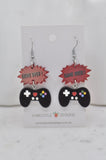 Acrylic Game Gaming Console Game Over Drop Dangle Earrings