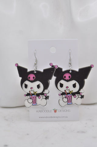 Acrylic Cartoon Rabbit Drop Dangle Earrings