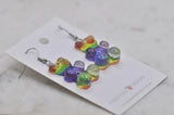 Rainbow Gummy Bear Dangle Drop Earring