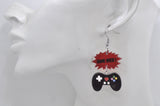 Acrylic Game Gaming Console Game Over Drop Dangle Earrings