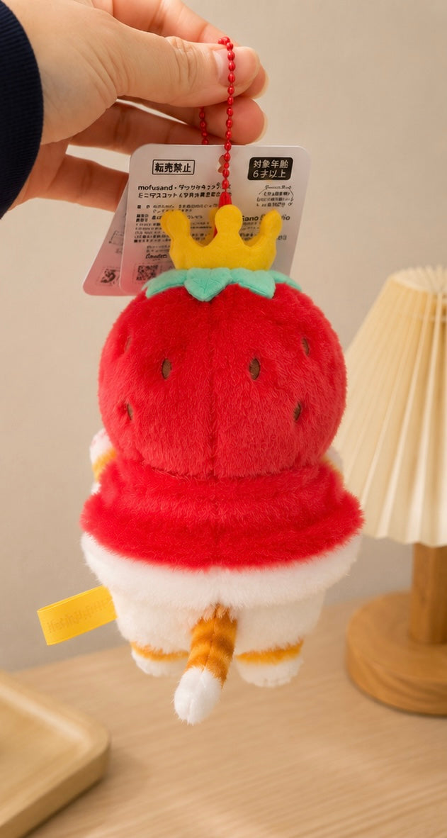 Mofusand Cat Strawberry Plush Keychain Keyring (Copy)