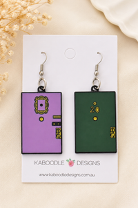 Friends Apartment 20 Door Earrings - Monica and Rachel New York