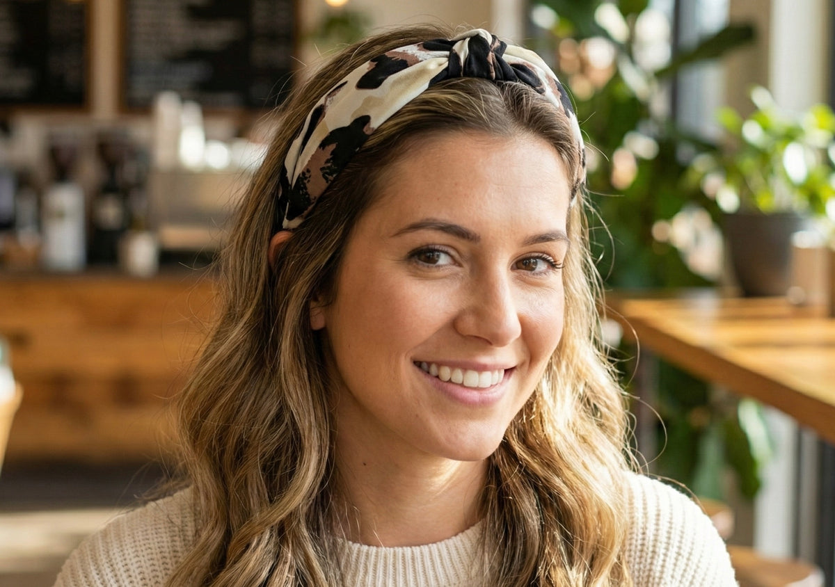 Fabric Knotted Headband - Animal Print