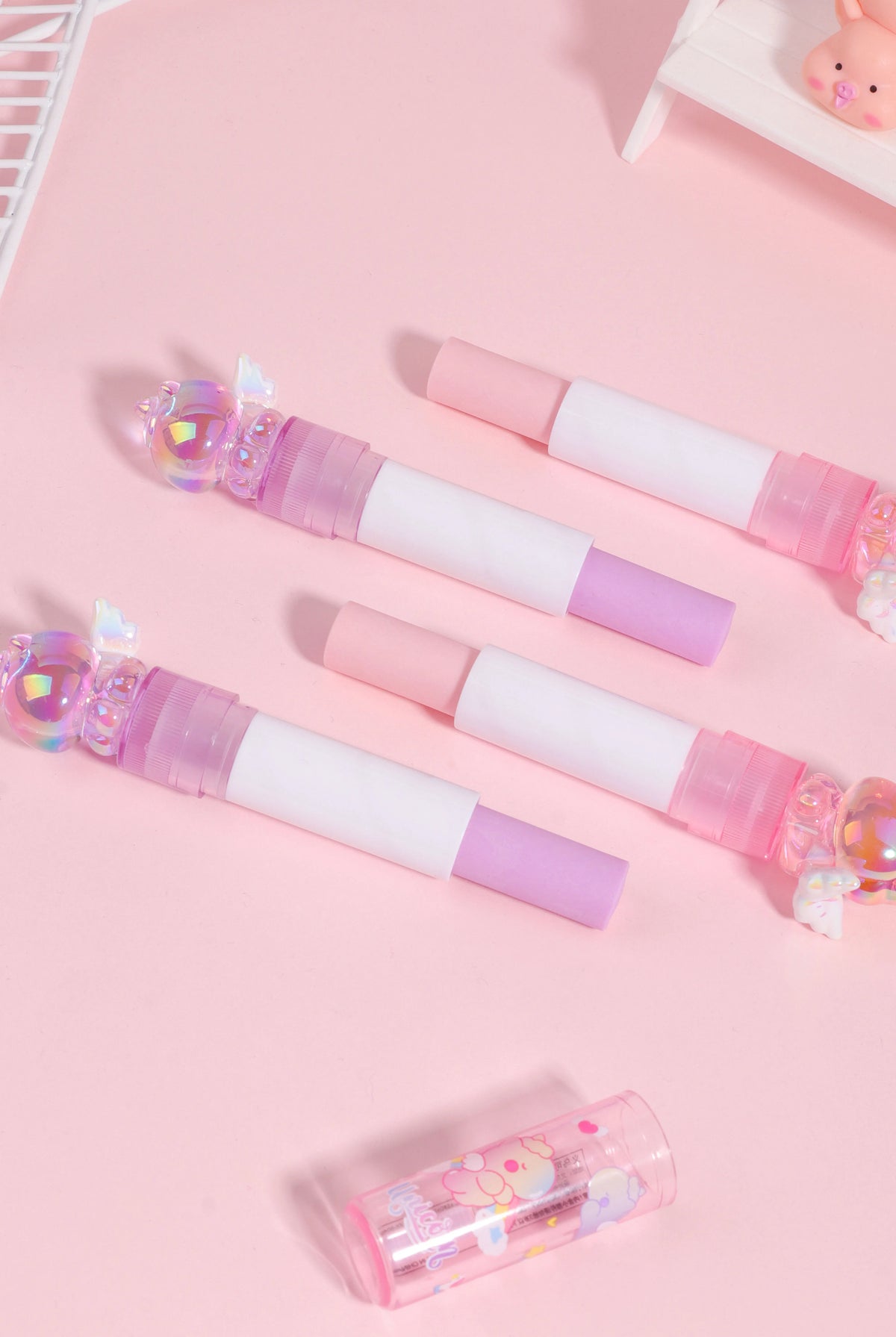 Cute Unicorn Angel Wings Lipstick Eraser