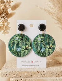 Rainforest Amazon Animal Earrings - Monkey, Lemur & Toucan Dangles