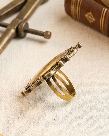 Vintage Shabby Chic Victorian Rose - Vintage Inspired Adjustable Ring