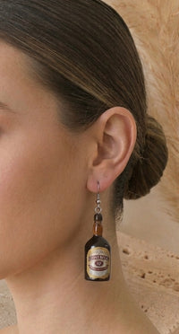 Chivas Regal Alcohol Spirit Earrings - Novelty Fun Dangle Drops