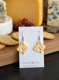 Cheese Novelty Fun Drop Dangle Earrings