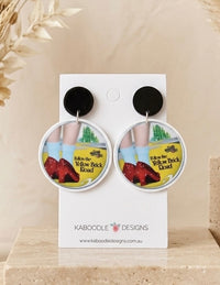 Wizard of Oz Dorothy Red Shoes Earrings - Acrylic Drops