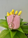 Fast Food Chips French Fries Food Plush Keychain Keyring