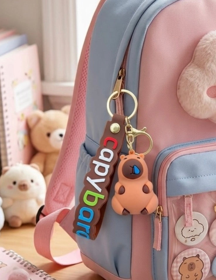 Capybara Runny Nose Keychain Keyring