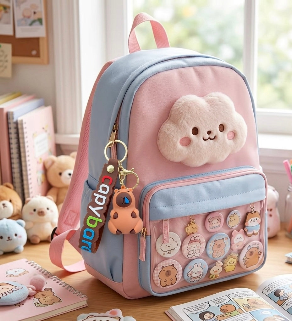 Capybara Runny Nose Keychain Keyring
