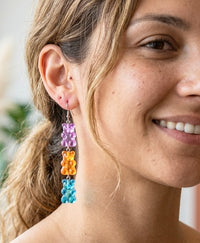 Gummy Bear Earrings - Miniature 3D Candy Dangle Drops