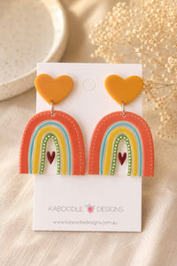 Rainbow Earrings - Boho Dangle Drops