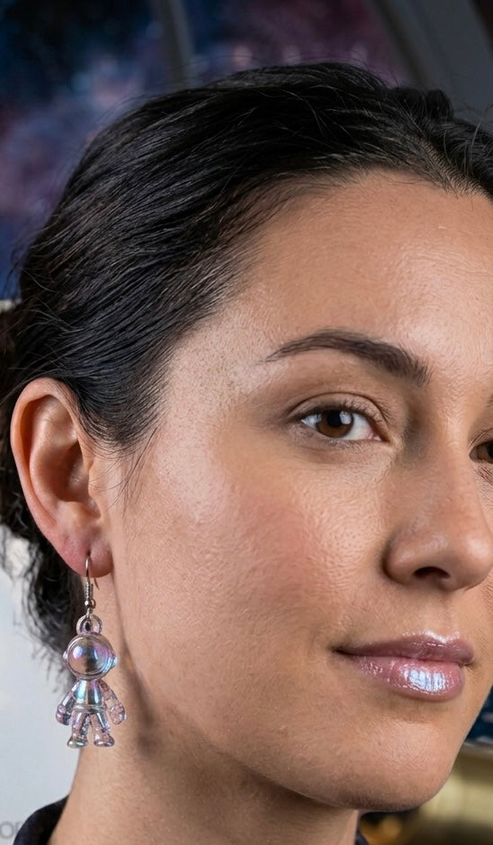 Astronaut Dangle Drop Earrings
