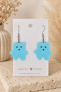 Bear Earrings - Drop Dangle