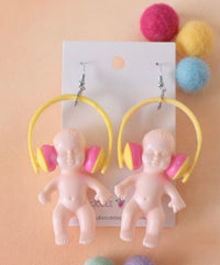 DJ Baby Doll Earrings - Headphone Drop Dangles