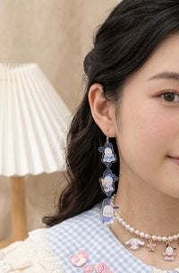 Pochacco Earrings - Kawaii Dangle Drops